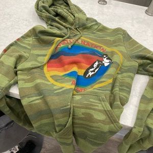Womens size small aviator nation camo hoodie
